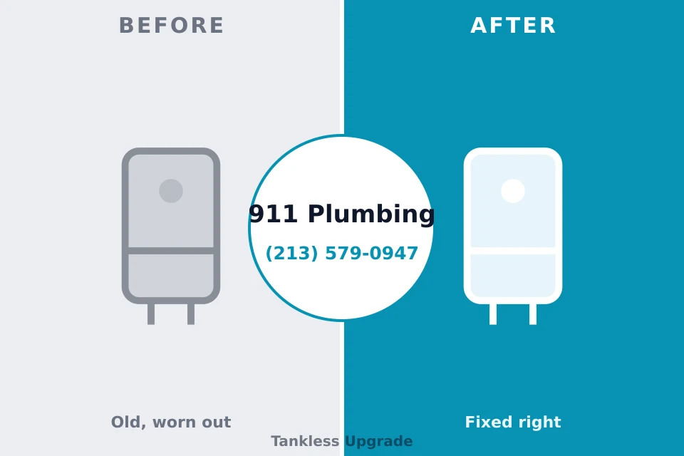 Before and after: plumbing company Mohnton, PA